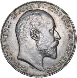 1902 Crown - Edward VII British Silver Coin - Superb