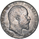 1902 Crown - Edward VII British Silver Coin - Very Nice