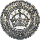 1928 Wreath Crown - George V British Silver Coin - Very Nice