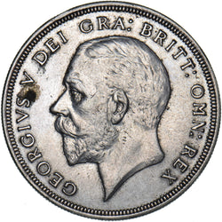 1929 Wreath Crown - George V British Silver Coin - Very Nice
