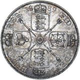 1889 Double Florin (Inverted 1) - Victoria British Silver Coin - Very Nice