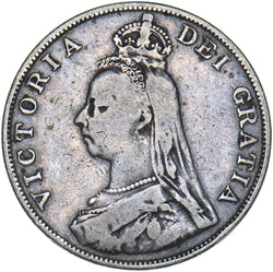 1890 Double Florin - Victoria British Silver Coin