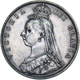 1887 Halfcrown - Victoria British Silver Coin - Nice