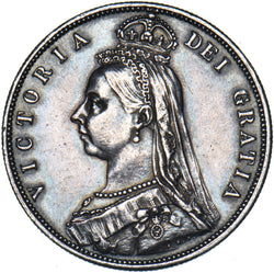 1887 Halfcrown - Victoria British Silver Coin - Nice