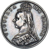 1887 Halfcrown - Victoria British Silver Coin - Nice