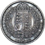 1887 Halfcrown - Victoria British Silver Coin - Nice