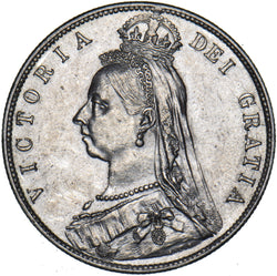 1892 Halfcrown - Victoria British Silver Coin - Very Nice