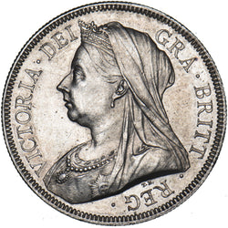 1893 Halfcrown - Victoria British Silver Coin - Superb