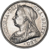 1893 Halfcrown - Victoria British Silver Coin - Superb