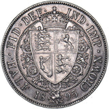 1895 Halfcrown - Victoria British Silver Coin - Nice