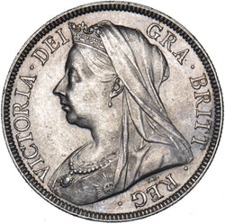 1896 Halfcrown - Victoria British Silver Coin - Superb
