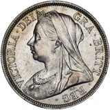 1899 Halfcrown - Victoria British Silver Coin - Superb