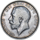 1913 Halfcrown - George V British Silver Coin - Nice
