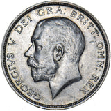 1914 Halfcrown - George V British Silver Coin - Nice
