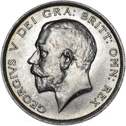1915 Halfcrown - George V British Silver Coin - Very Nice