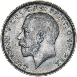 1918 Halfcrown - George V British Silver Coin - Very Nice