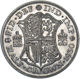 1930 Halfcrown - George V British Silver Coin - Very Nice