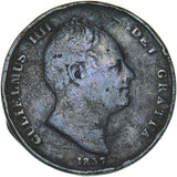 1837 Penny - William IV British Copper Coin