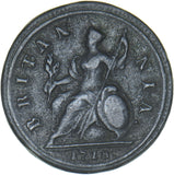 1718 Halfpenny - George I British Copper Coin - Nice