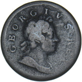 1718 Halfpenny - George I British Copper Coin