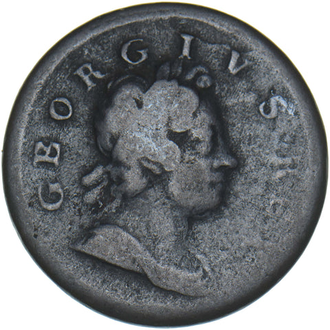 1718 Halfpenny - George I British Copper Coin