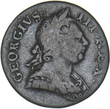 1773 Halfpenny - George III British Copper Coin