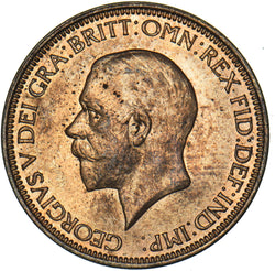 1935 Halfpenny - George V British Bronze Coin - Superb