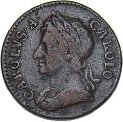 1672 Farthing - Charles II British Copper Coin