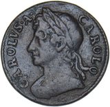 1673 Farthing - Charles II British Copper Coin - Nice