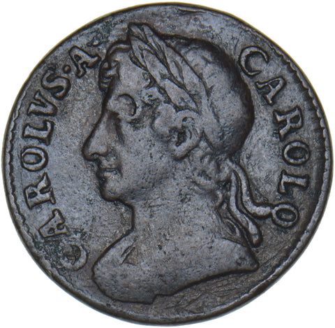 1673 Farthing - Charles II British Copper Coin - Nice