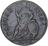 1673 Farthing - Charles II British Copper Coin - Nice