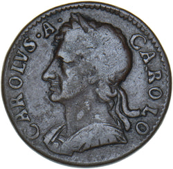 1675 Farthing - Charles II British Copper Coin