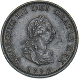 1799 Farthing - George III British Copper Coin - Nice