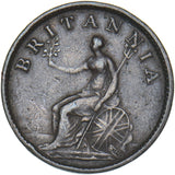 1806 Farthing - George III British Copper Coin