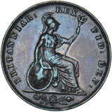 1834 Farthing - William IV British Copper Coin - Nice