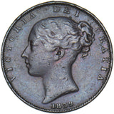 1839 Farthing - Victoria British Copper Coin - Nice
