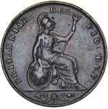 1839 Farthing - Victoria British Copper Coin - Nice