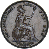 1839 Farthing - Victoria British Copper Coin - Very Nice