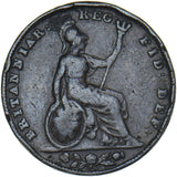 1842 Farthing - Victoria British Copper Coin