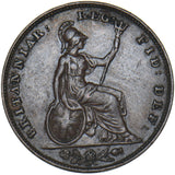 1849 Farthing - Victoria British Copper Coin - Nice