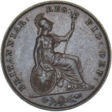 1850 Farthing - Victoria British Copper Coin - Very Nice