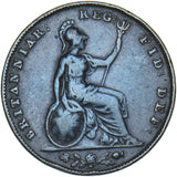 1853 Farthing - Victoria British Copper Coin - Nice