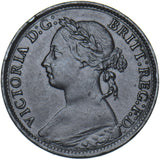 1895 Farthing (Bun Head) - Victoria British Bronze Coin - Nice