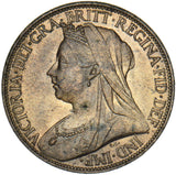 1896 Farthing - Victoria British Bronze Coin - Superb