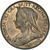 1896 Farthing - Victoria British Bronze Coin - Superb