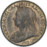 1896 Farthing - Victoria British Bronze Coin - Superb