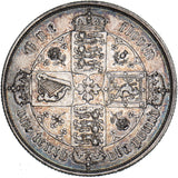 1853 Gothic Florin - Victoria British Silver Coin - Very Nice