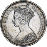1871 Gothic Florin - Victoria British Silver Coin - Very Nice