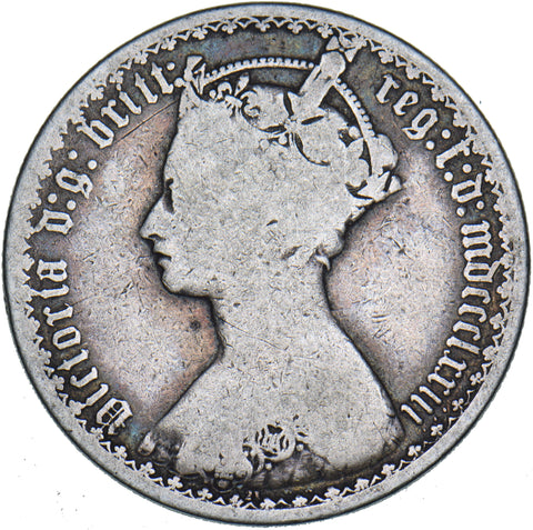 1873 Gothic Florin - Victoria British Silver Coin