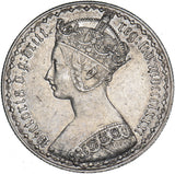 1881 Gothic Florin (xxri Flaw) - Victoria British Silver Coin - Very Nice
